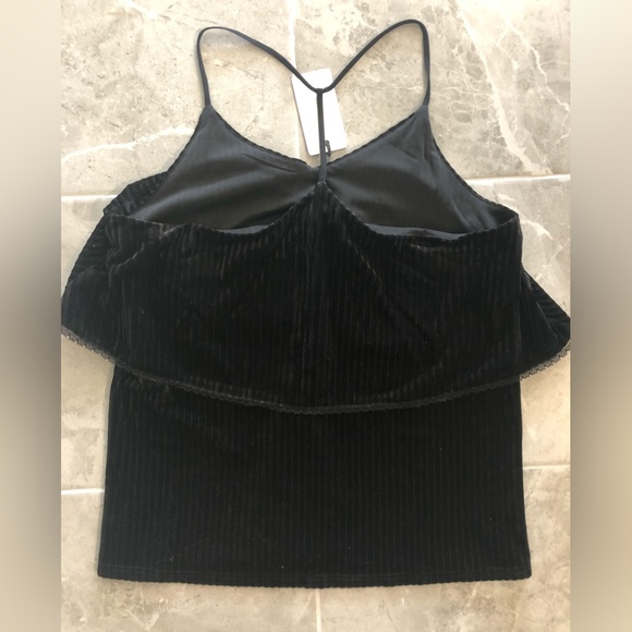 Brand New Nordstrom Rack Black Velvet Tank Top - Picture 8 of 10